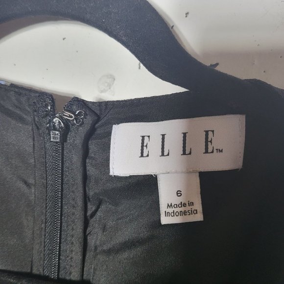 Elle Womens Sleeveless Pleated Polka Dot Midi Dress Size 6 Career Office Summer - Picture 5 of 11